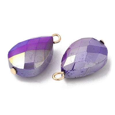 Imitation Jade Glass Pendants KK-Q777-02G-04-1