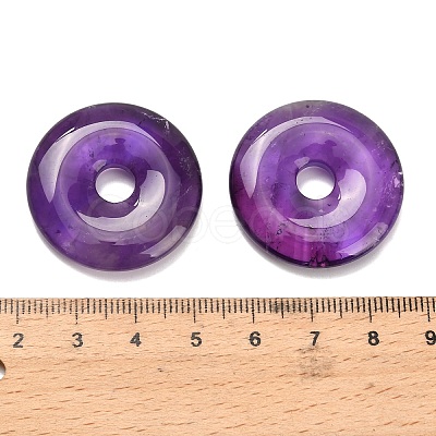 Natural Amethyst Pendants G-Z110-L01-30x6mm-1