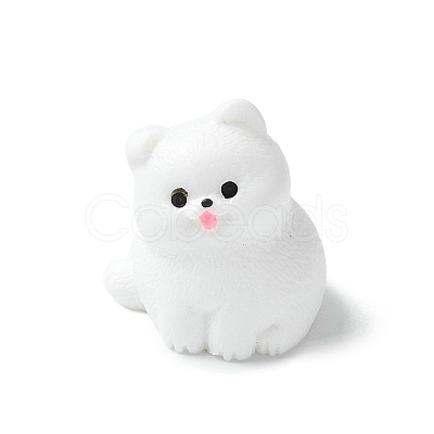 Resin Dog Figurines Ornament DJEW-E014-02D-1