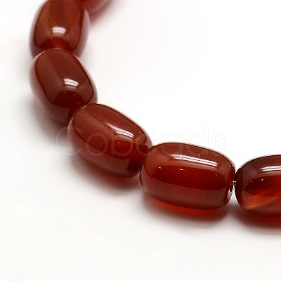 Natural Carnelian Column Beads Strands G-P063-67-1