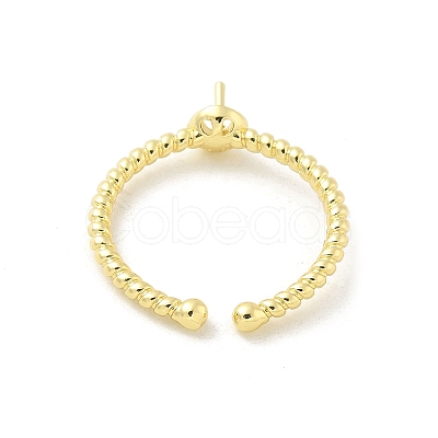 Brass Cup Peg Open Cuff Ring Settings LS-KK-G518-02G-02-1