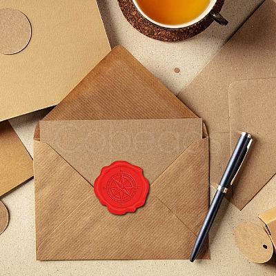 100pcs Adhesive Wax Seal Stickers DIY-CP0009-71E-1