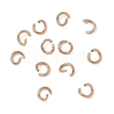 304 Stainless Steel Open Jump Rings STAS-Z150-01A-RG-1