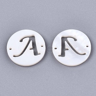 Natural Freshwater Shell Links Connectors SHEL-S276-120A-1