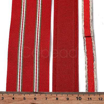 9 Yards 3 Styles Polyester Ribbon SRIB-C002-04A-1