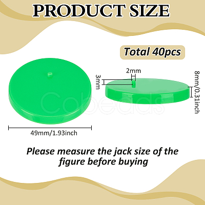Plastic Doll Base Display Rack AJEW-WH0609-252A-1