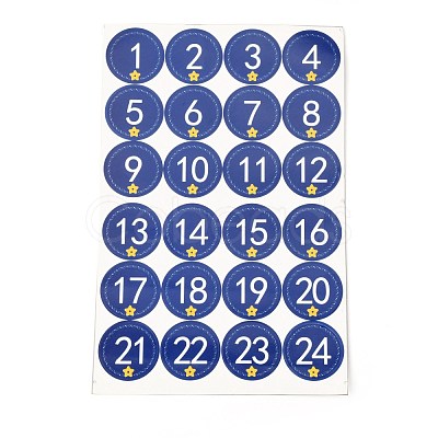 Christmas Advent Calendar Stickers DIY-L050-A04-1