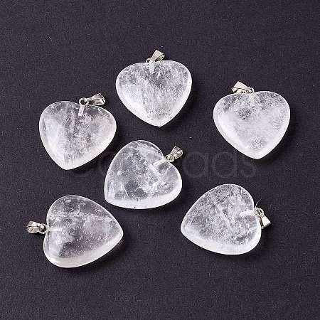 Natural Quartz Crystal Pendants X-G-G956-B56-FF-1