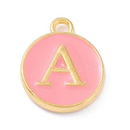 Golden Plated Alloy Enamel Charms ENAM-Q437-14A-1