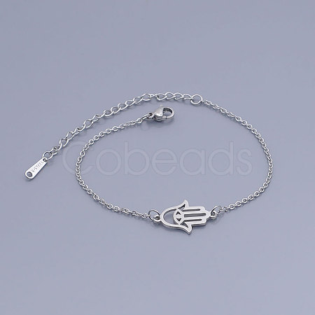 Tarnish Resistant 201 Stainless Steel Link Bracelets LS-BJEW-T011-JN494-1-1