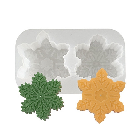 Christmas Theme DIY Snowflake Shape Silicone Candle Molds LS-SIMO-P010-B01-1
