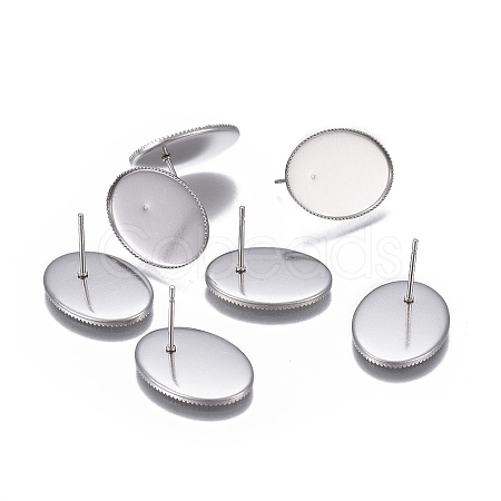 Non-Tarnish 304 Stainless Steel Stud Earring Findings LS-STAS-P236-43P-1