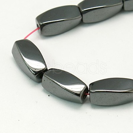 Magnetic Synthetic Hematite Beads Strands G-E079-1-1