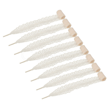10 Pairs Polyester Lace Shoelaces AJEW-TA0003-14B-1