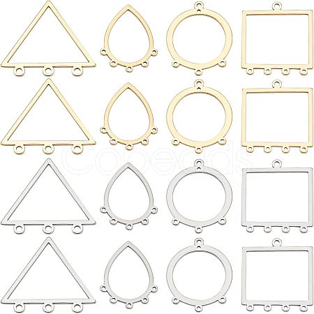 32Pcs 8 Style 304 Stainless Steel Chandelier Components Links STAS-UN0022-94-1