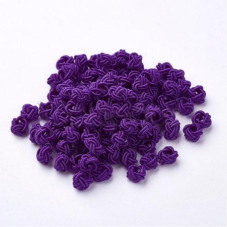 Polyester Weave Beads WOVE-N002-40-1