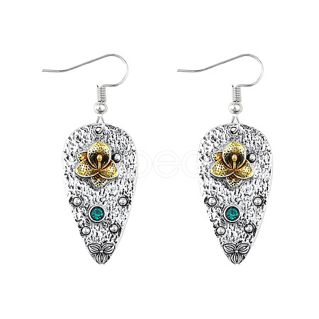 Alloy & Rhinestone Dangle Earrings FS-WGD70E2-01-1
