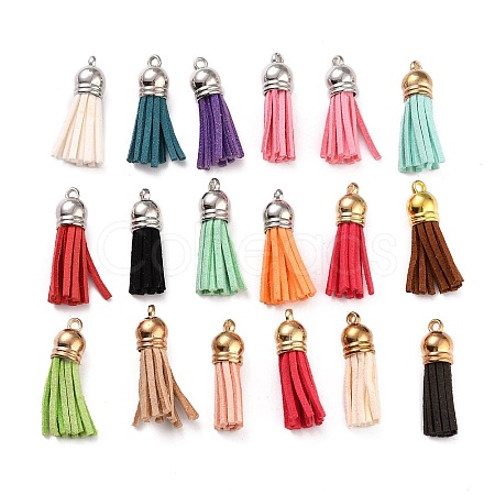 (Defective Closeout Sale: Oxidized)Faux Suede Tassel Pendant Decorations FIND-XCP0001-13-1