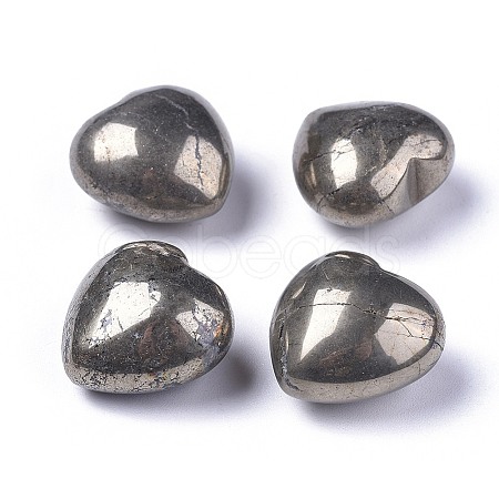 Natural Pyrite Heart Love Stone G-F659-B28-1