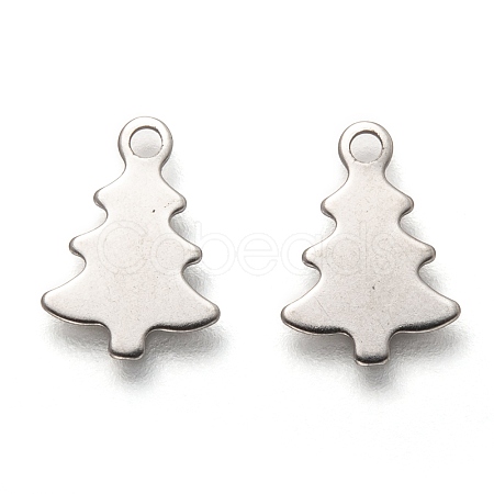 Non-Tarnish Christmas 201 Stainless Steel Charms STAS-C017-03A-P-1
