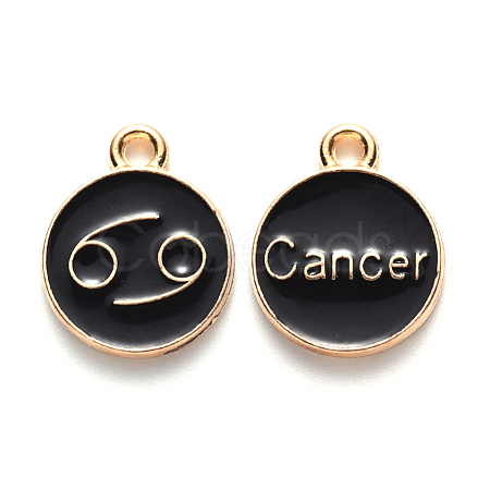 Alloy Enamel Pendants ENAM-S124-01A-08D-1