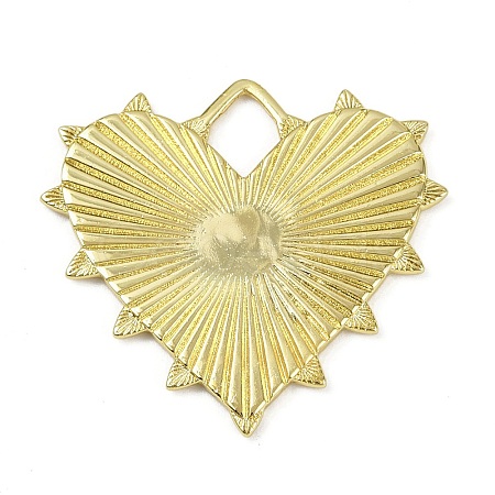 Textured Brass Pendants X-KK-M322-19G-1