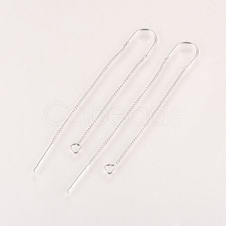 Brass Stud Earring Findings KK-Q735-364P-1