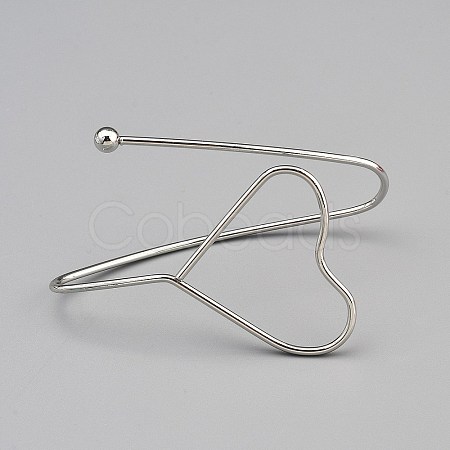 Iron Cuff Bangles for Women BJEW-WH0041-06P-1