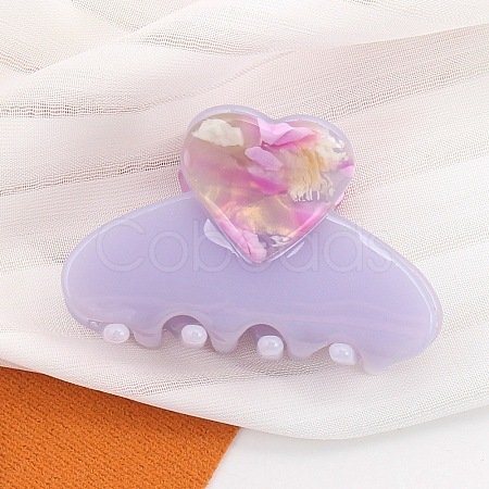 Heart Acetate Claw Hair Clips PW-WG72AF5-05-1