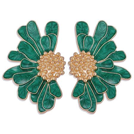 Vintage Flower Stud Earrings for Women JE1095B-1