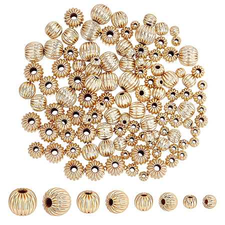 120Pcs 4 Styles Brass Beads KK-PH0013-41-1