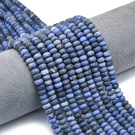 Natural Dumortierite Beads Strands G-P575-A03-6x4mm-1