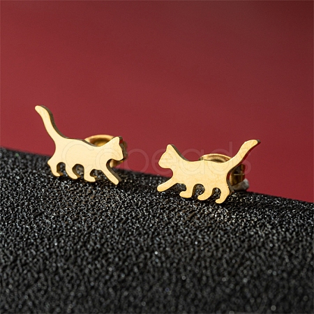 Stainless Steel Stud Earrings PW-WG95520-01-1