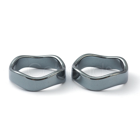 Non-magnetic Synthetic Hematite Finger Rings RJEW-H544-03F-1