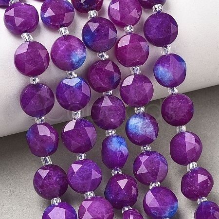 Dyed Natural Jade Beads Strands G-C116-A15-01-01-1