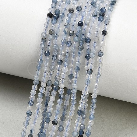 Natura Blue Rutilated Quartz Beads Strands GG-CBA3921-A05-2mm-1