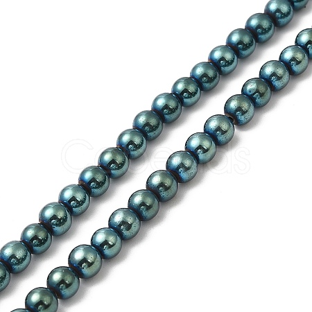 Electroplate Synthetic Non-magnetic Hematite Beads Strands G-E602-04E-1
