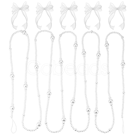 ABS Plastic Imitation Pearl Party Decorations HJEW-PH02544-1