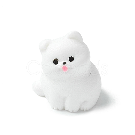Resin Dog Figurines Ornament DJEW-E014-02D-1