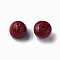 Opaque Acrylic Beads, Faceted, Teardrop, Dark Red, 15x14.5mm, Hole: 2mm, about 243pcs/500g