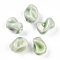 Handmade Porcelain Beads, Fancy Antique Glazed Porcelain, Nuggets, Light Green, 20~21x16~17x14~15mm, Hole: 2.5~3.5mm