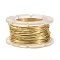 Round Copper Craft Wire, for Jewelry Making, Long-Lasting Plated, Light Khaki, 26 Gauge, 0.4mm, about 65.61 Feet(20m)/roll