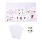 Rectangle Paper Greeting Cards, with Rectangle Envelope and Flat Round Self Adhesive Paper Stickers, Valentine's Day Wedding Birthday Invitation Card, Word, 198x149x0.3mm