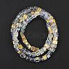 Electroplate Transparent Glass Beads Strands EGLA-B011-07A-AB06-2