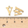 26Pcs 26 Styles 201 Stainless Steel Laser Cut Letter A~Z Links STAS-P428-16G-3