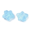 Transparent Spray Paint Glass Beads GLAA-H035-02G-2