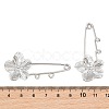 Peach Blossom 304 Stainless Steel Safety Pins Brooch Findings SA-CBA098D-14B-P02-3