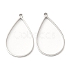 Non-Tarnish 304 Stainless Steel Open Back Bezel Teardrop Pendants LS-STAS-Z040-11A-P-1