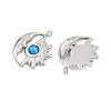 304 Stainless Steel Rhinestone Pendants STAS-Z166-24P-09-2