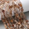 Natural Rutilated Quartz Beads Strands G-L493-10-5